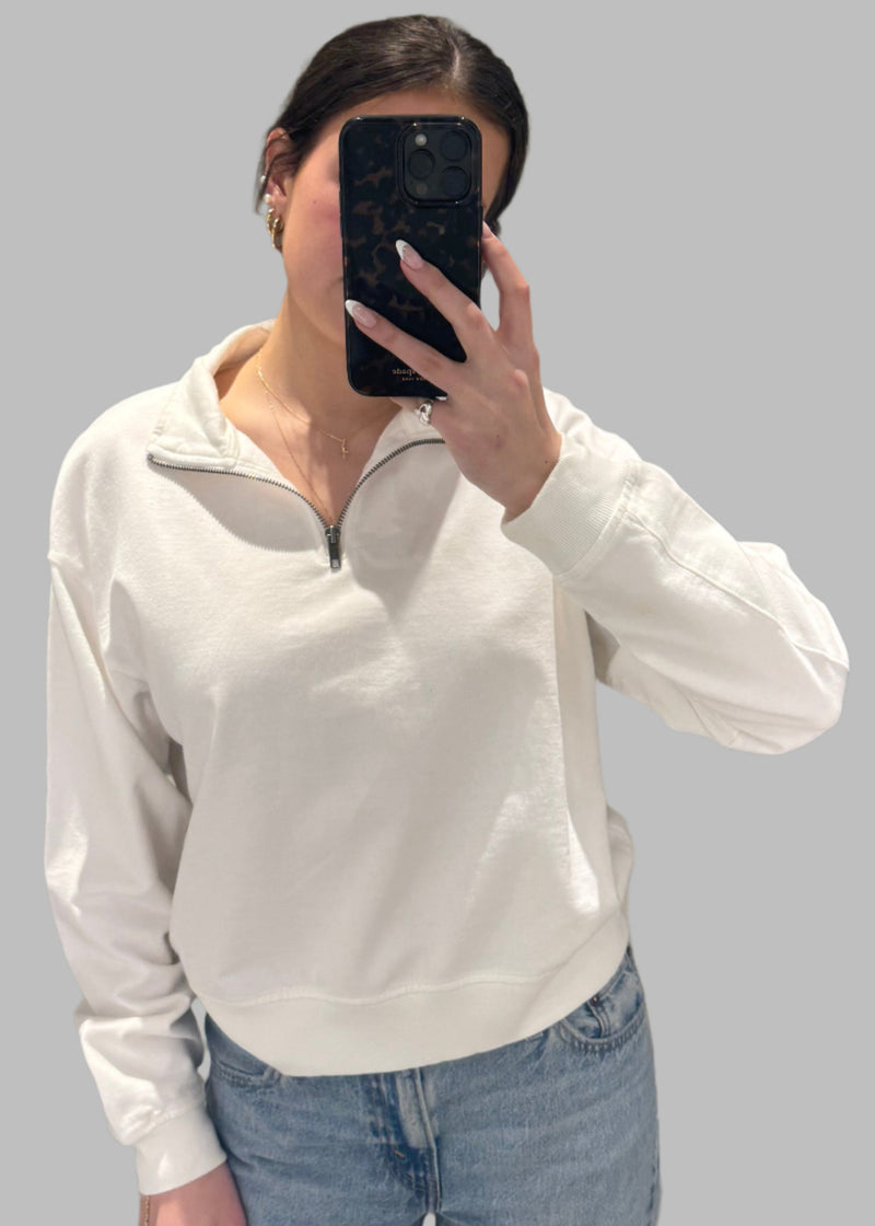 Knit Half Zip Sweatshirt