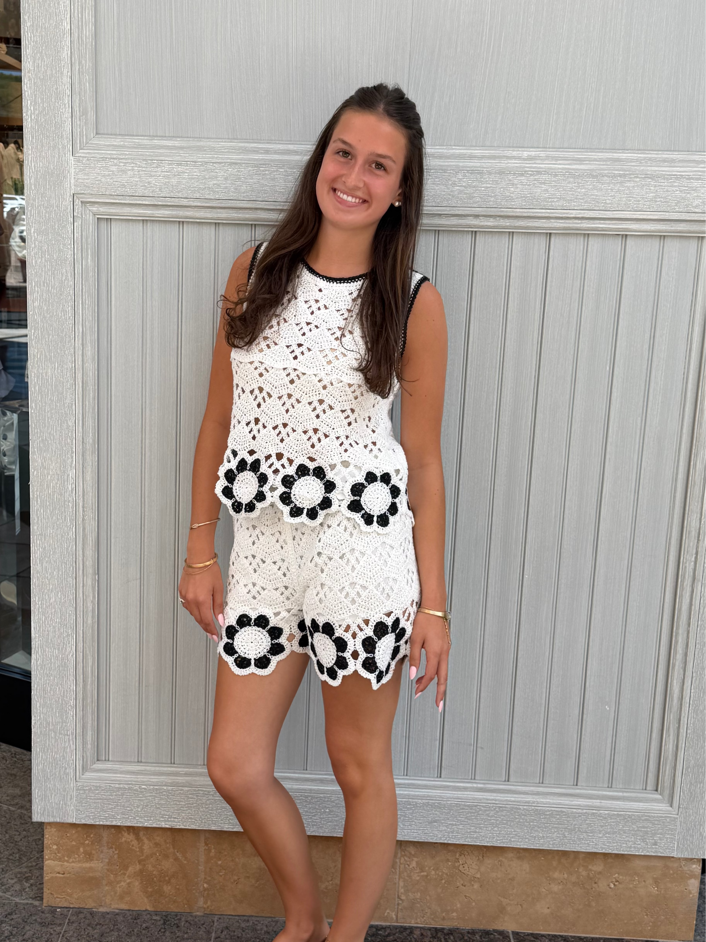Flower Bottom Crochet Shorts