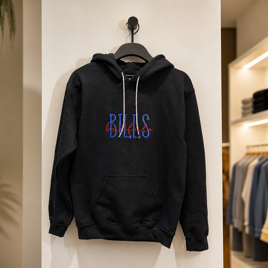 Buffalo over Bills w Bling String hoodie