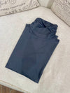 Microfiber mock neck