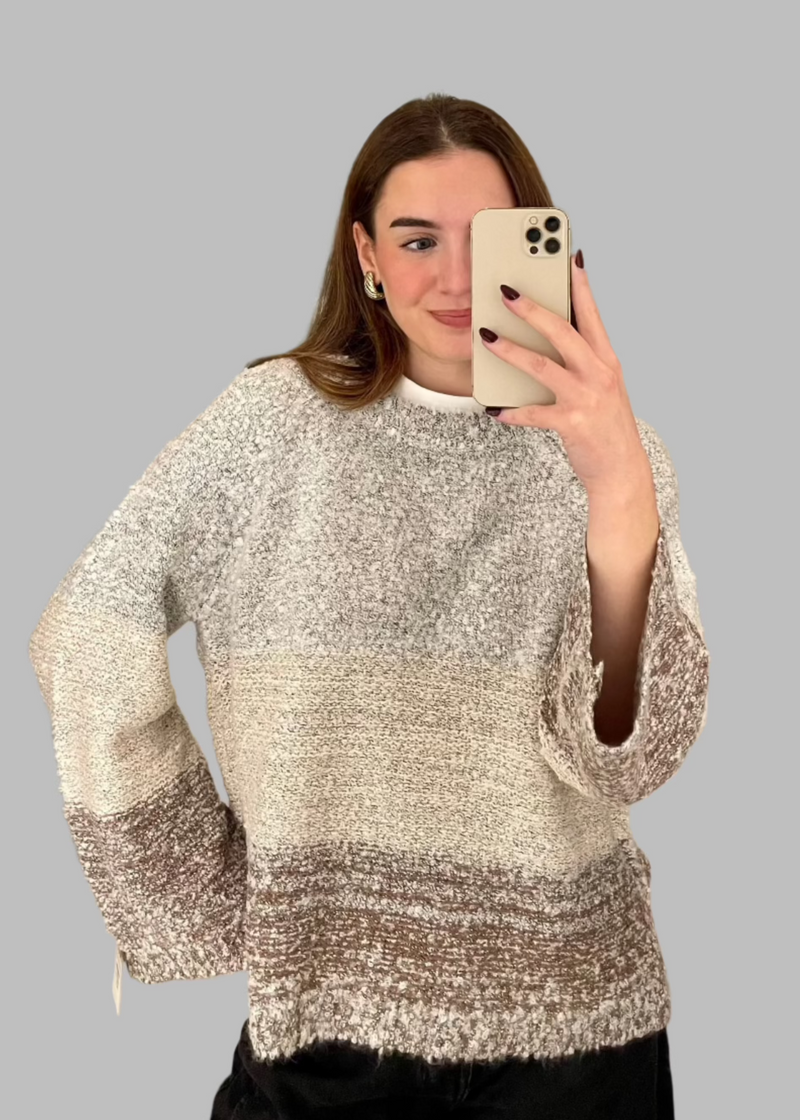 Ombre Wide Sleeve Sweater