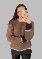 Mocha Colorblock Sweater