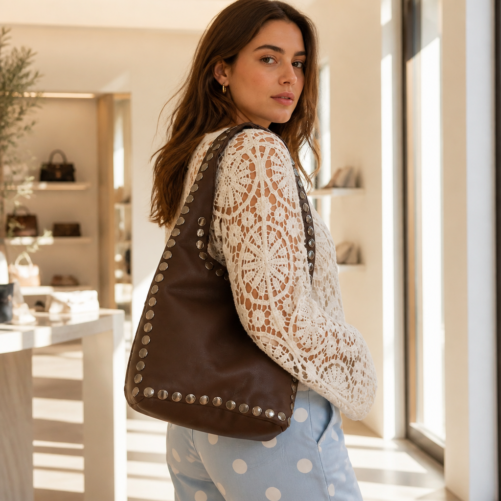 Stud Shoulder Bag