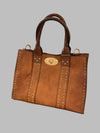Square gold stud bag