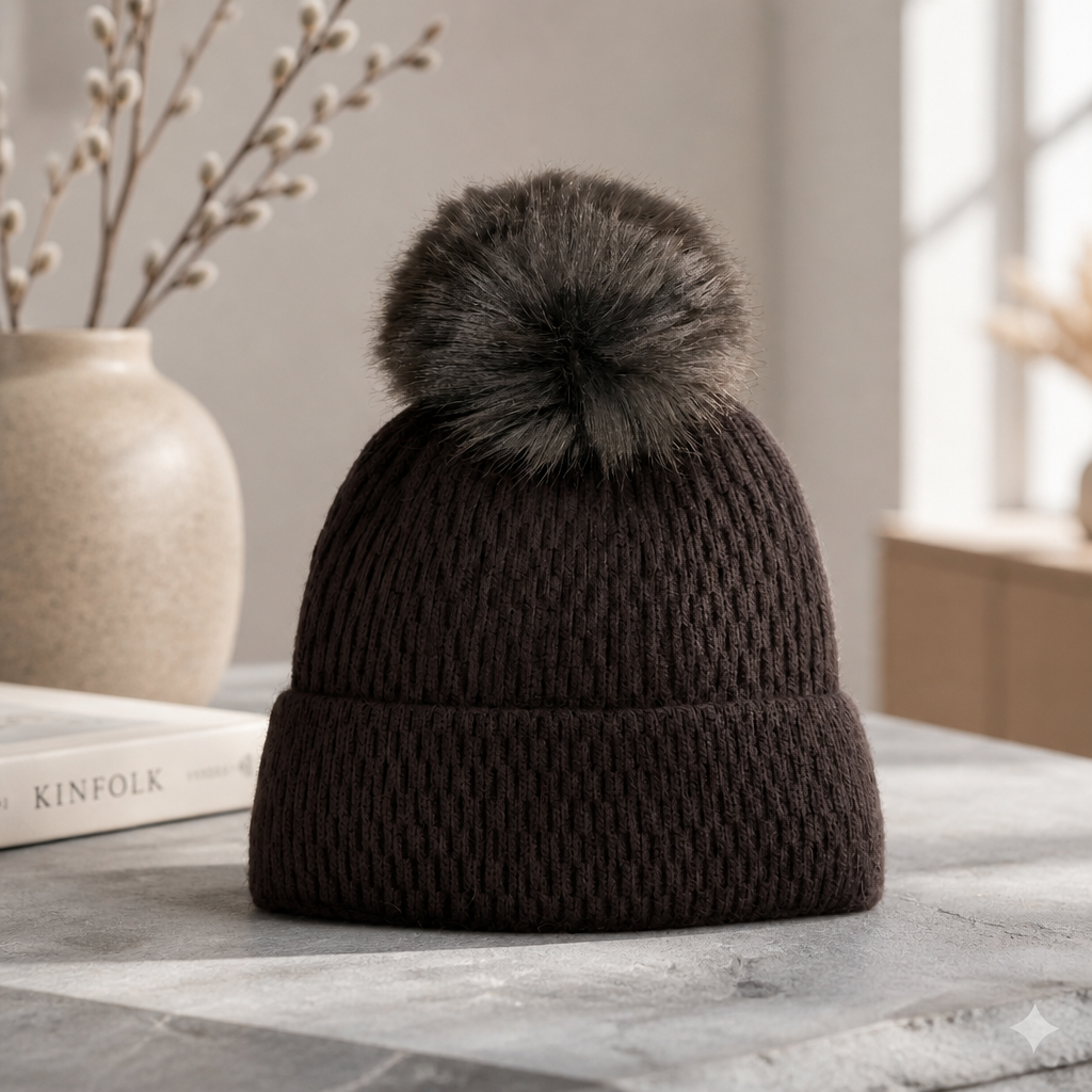 Honeycomb Pom Pom Hat Gpt