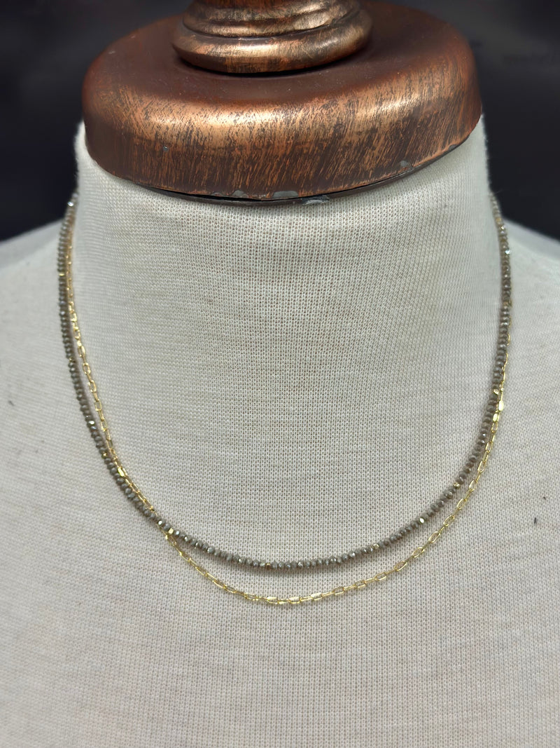 Double Layer Beaded and Link