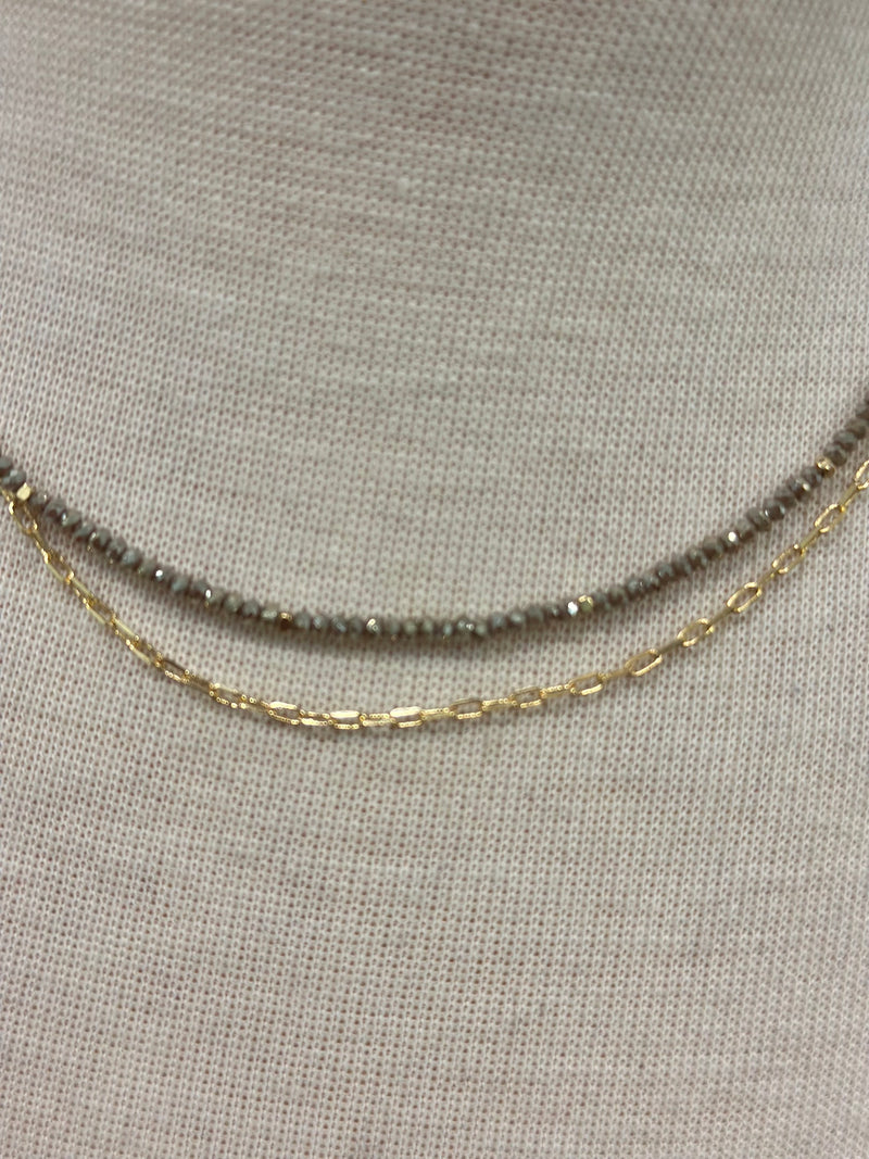 Double Layer Beaded and Link
