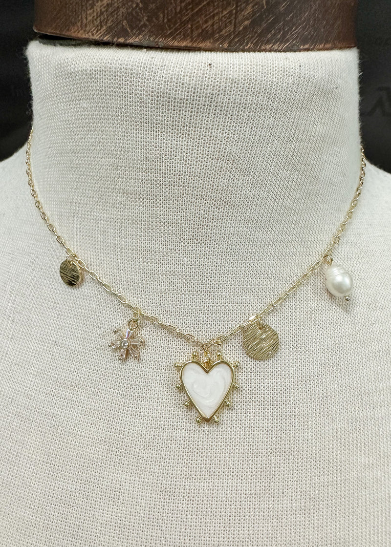 Dainty Heart Charm Necklace