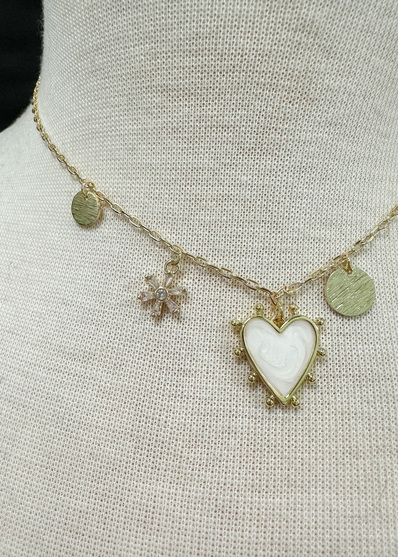 Dainty Heart Charm Necklace