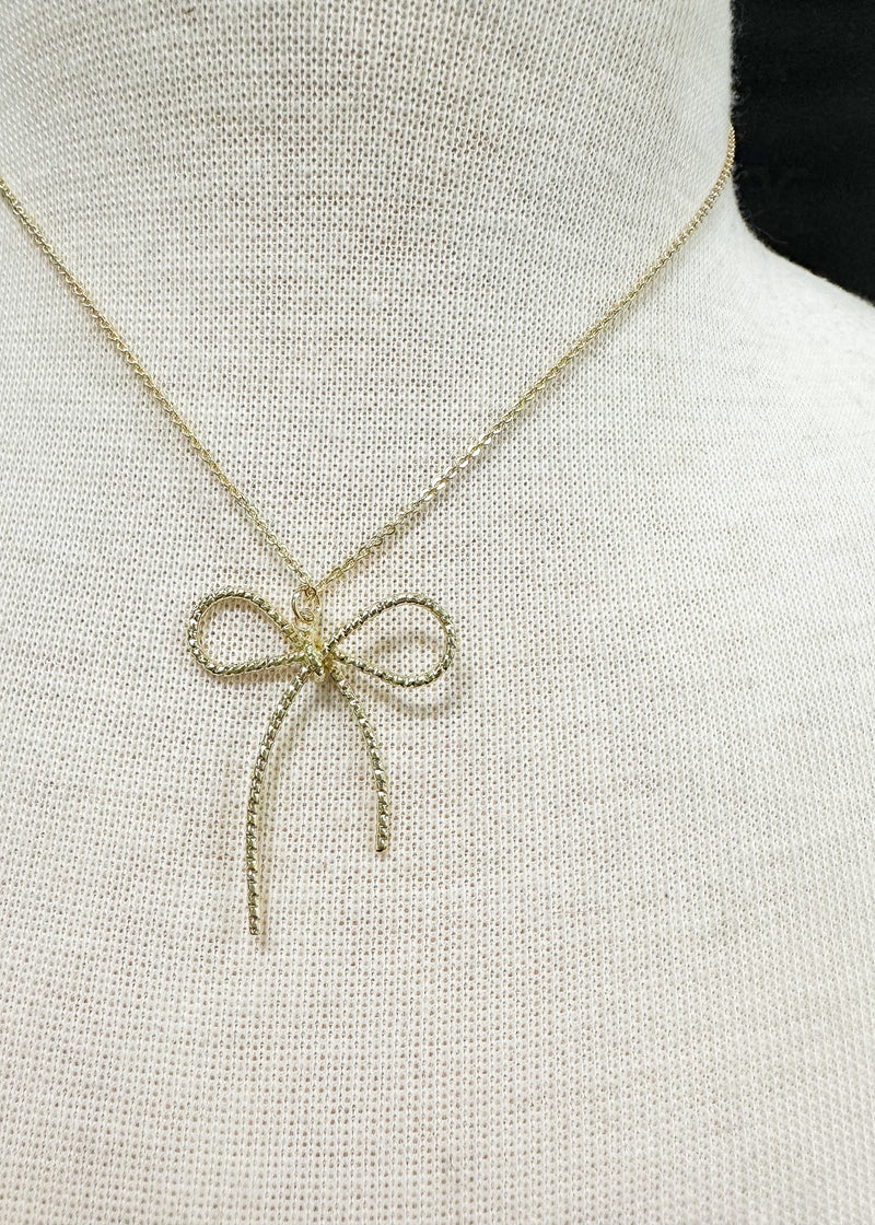 Large Bow Necklace