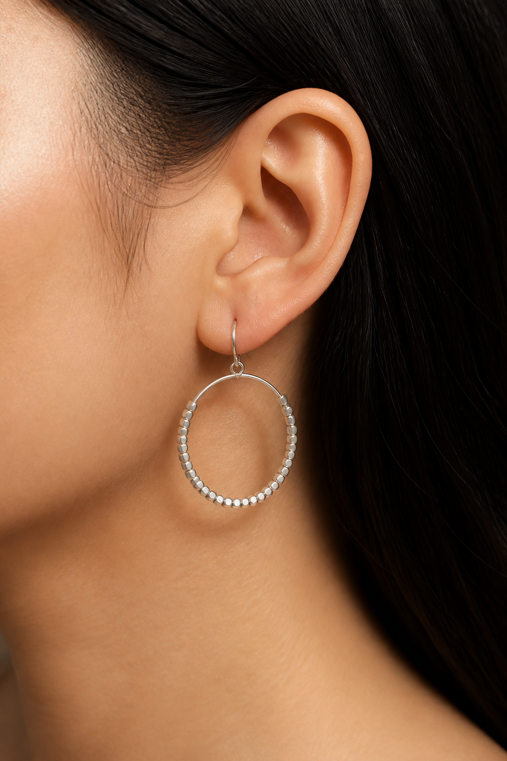 Beaded Oz Hoops