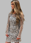 Flair Sleeve Knit Dress