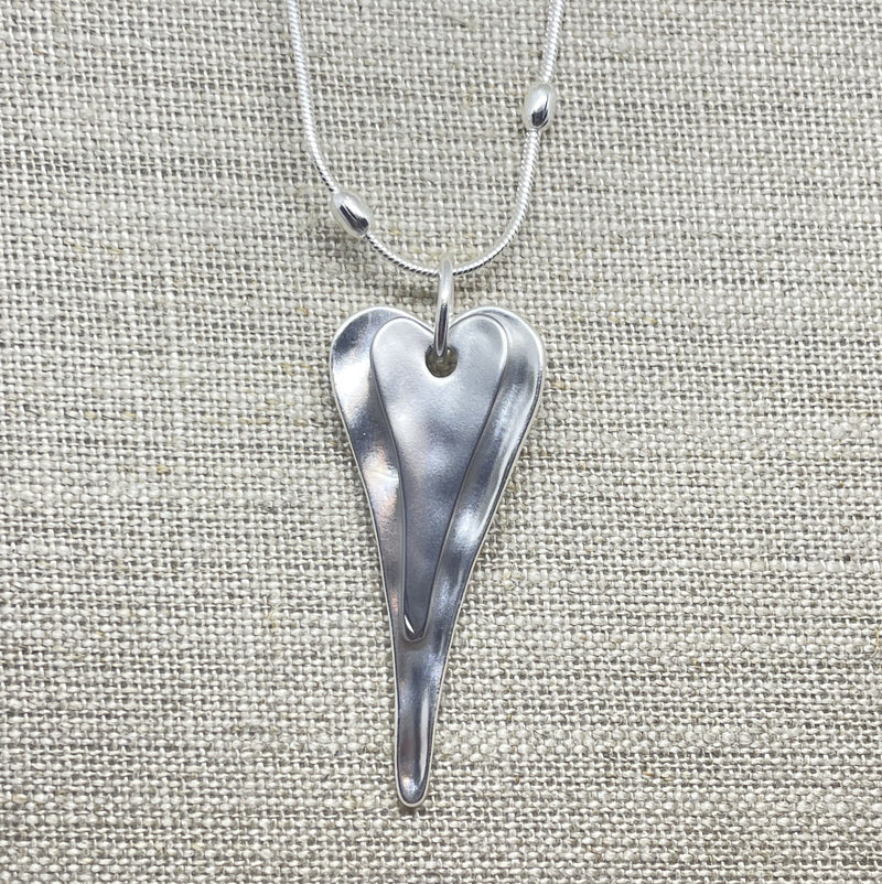 Elongated Double heart