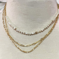 3 Layered Pearl Necklace