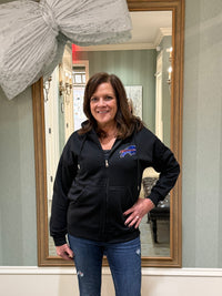 Bills Rhinestone Zip Hoodie