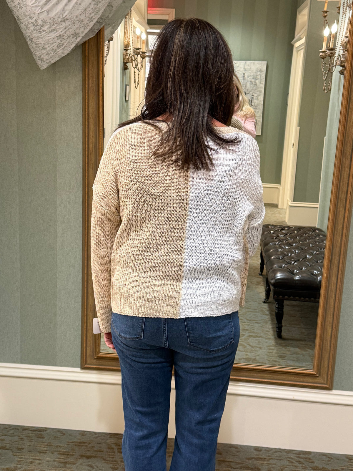 Heart Pattern Knit  Pullover Sweater