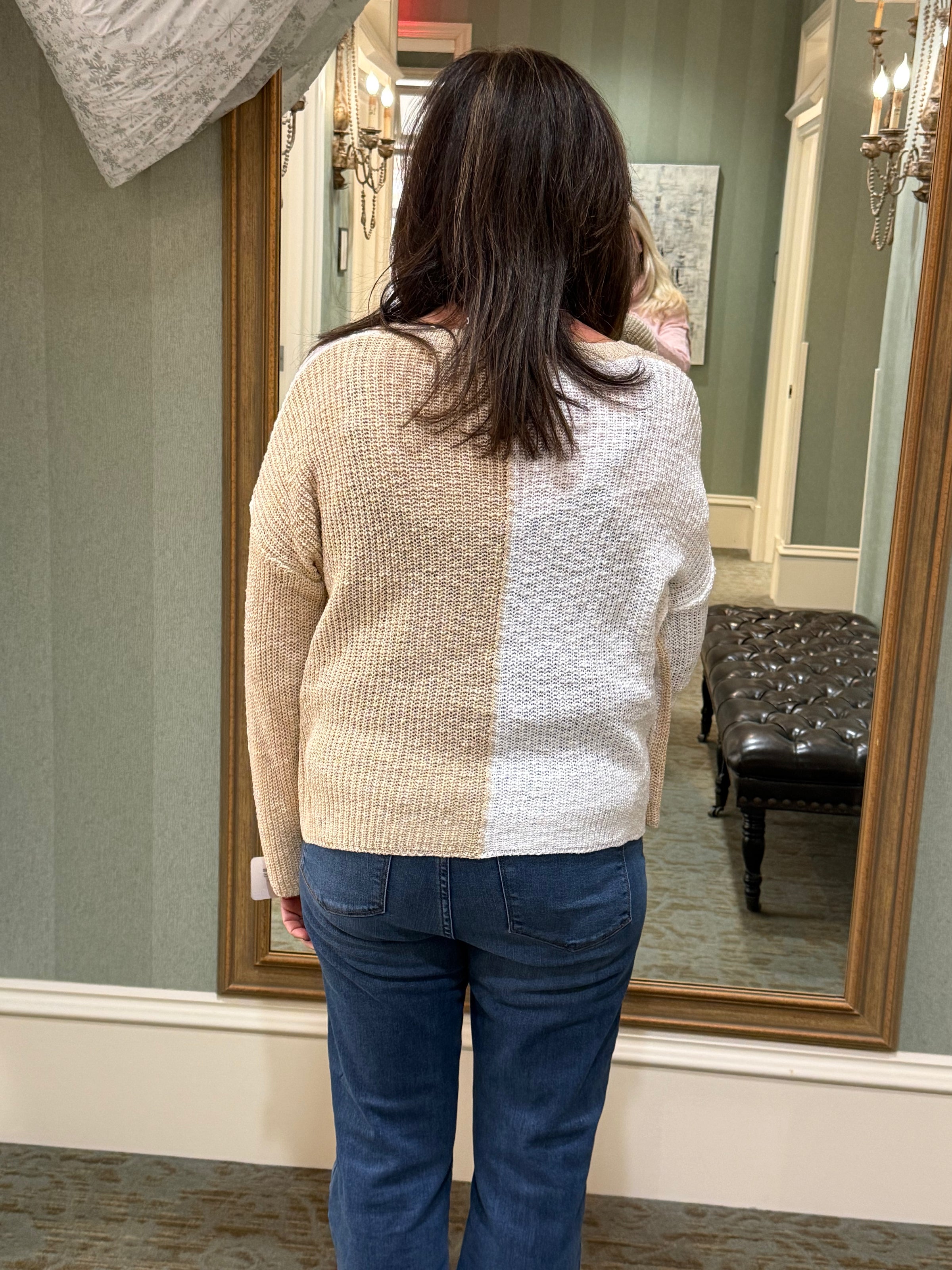 Heart Pattern Knit  Pullover Sweater