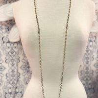 Champaign Infinity Beaded Necklace