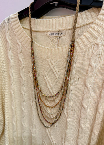 7 Strand Fall Necklace