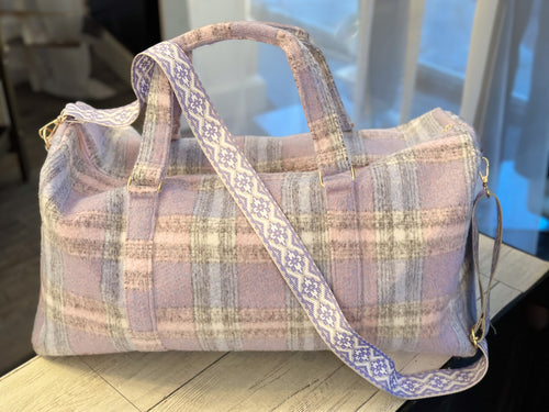 Plaid Flannel Duffle Weekender