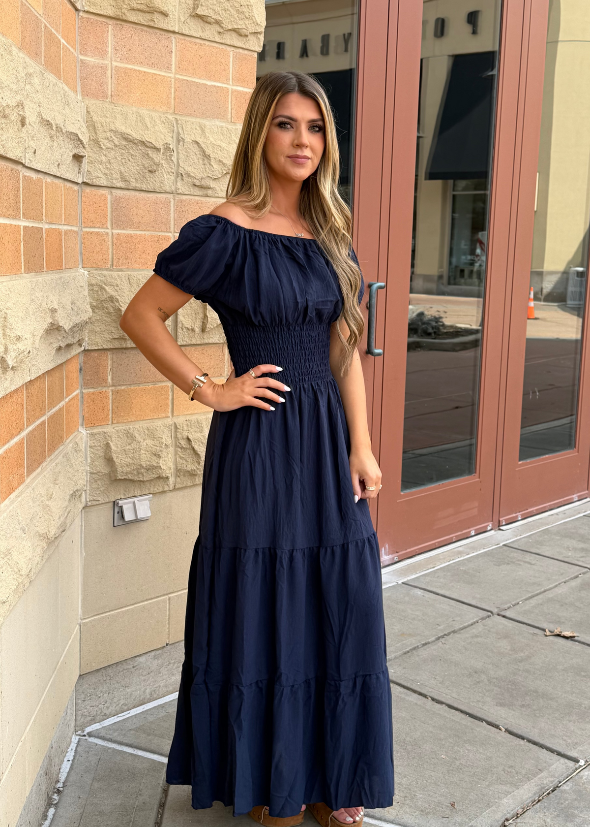 Ruffle Peasant Dress