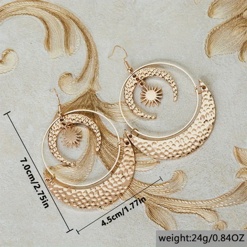 Half Moon Starburst Earring