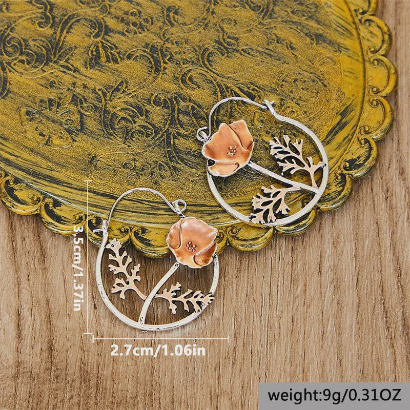 The Copper Flower Earring