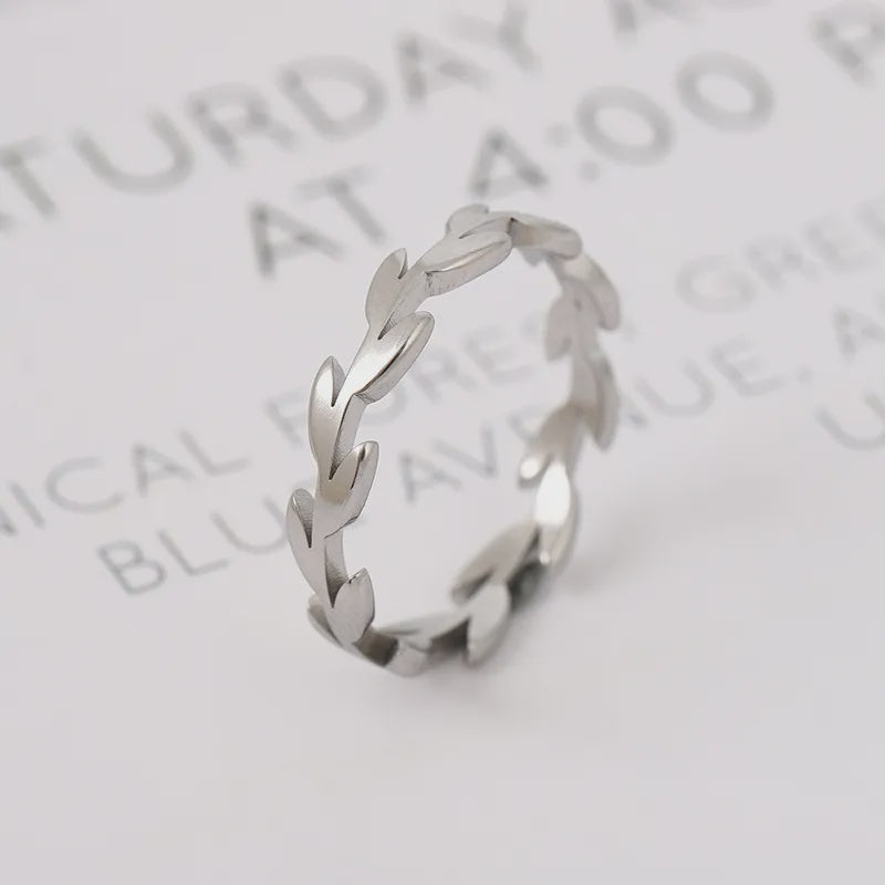 Simple Style Leaves Ring