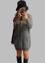 Seam Knit Sweater Dress