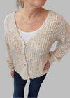 Mixed Yarn Chunky Sweater Cardigan