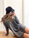 Seam Knit Sweater Dress