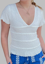 Woven Tiered Layered Top