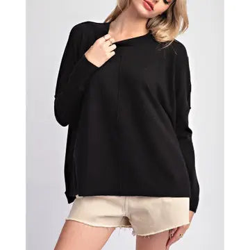 Round Neck Sweater Top