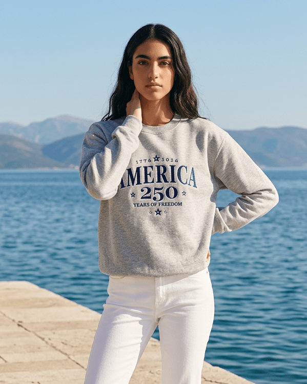 America Crew Neck - Chandeliers Boutique ny