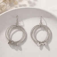 3 Layer Hoop W Disc Charms