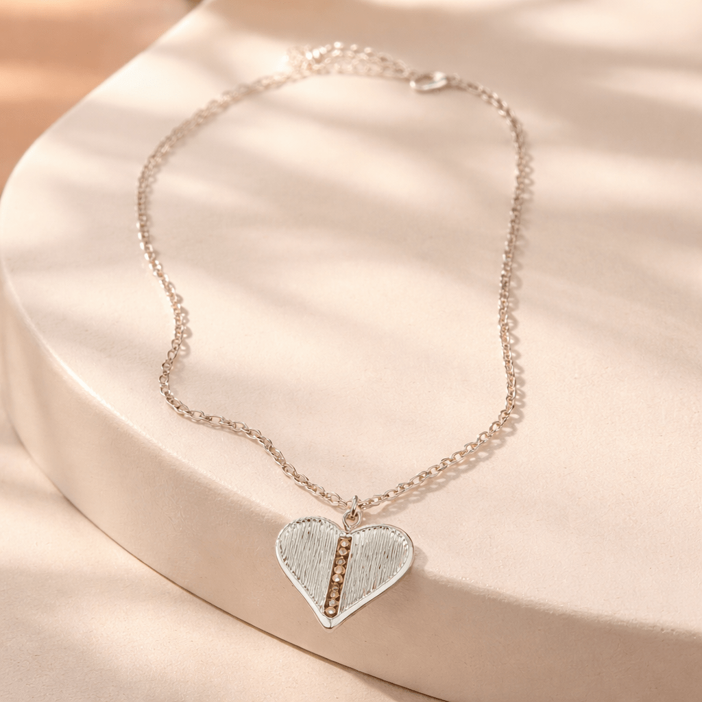Beaded Heart Necklace H - Chandeliers Boutique ny