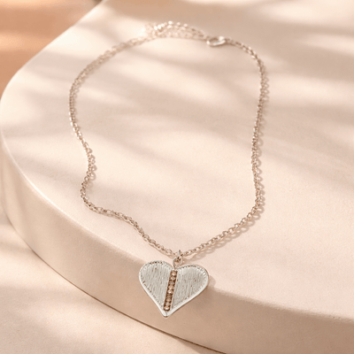Beaded Heart Necklace H - Chandeliers Boutique ny