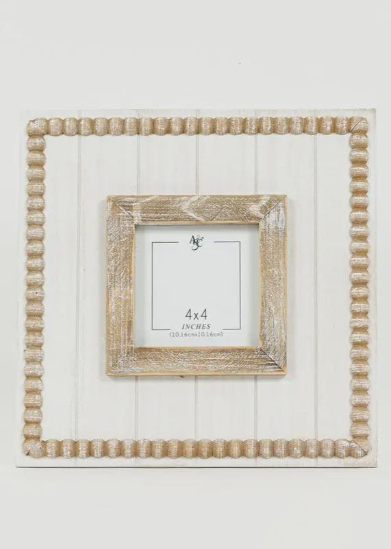 Beaded Square Frame - Chandeliers Boutique ny