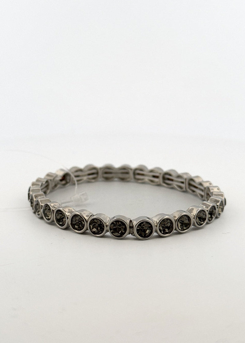 Bezel Set Stretch Bracelet - Chandeliers Boutique ny