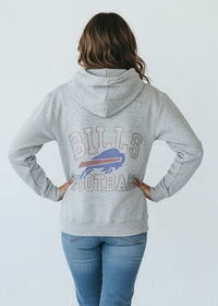 Bills Rhinestone Zip Hoodie - Chandeliers Boutique ny