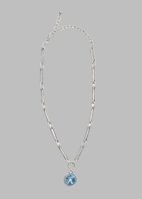 Blue World Pewter Necklace - Chandeliers Boutique ny
