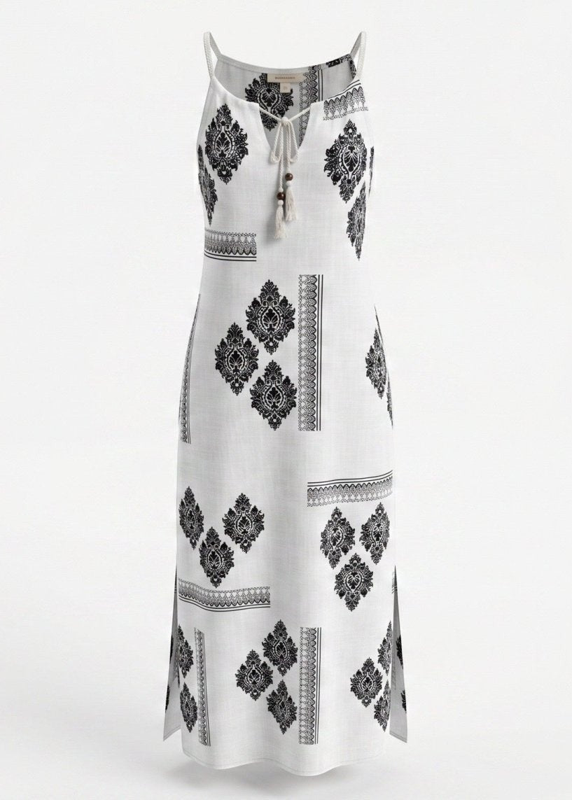 Boho long Beach Dress - Chandeliers Boutique ny