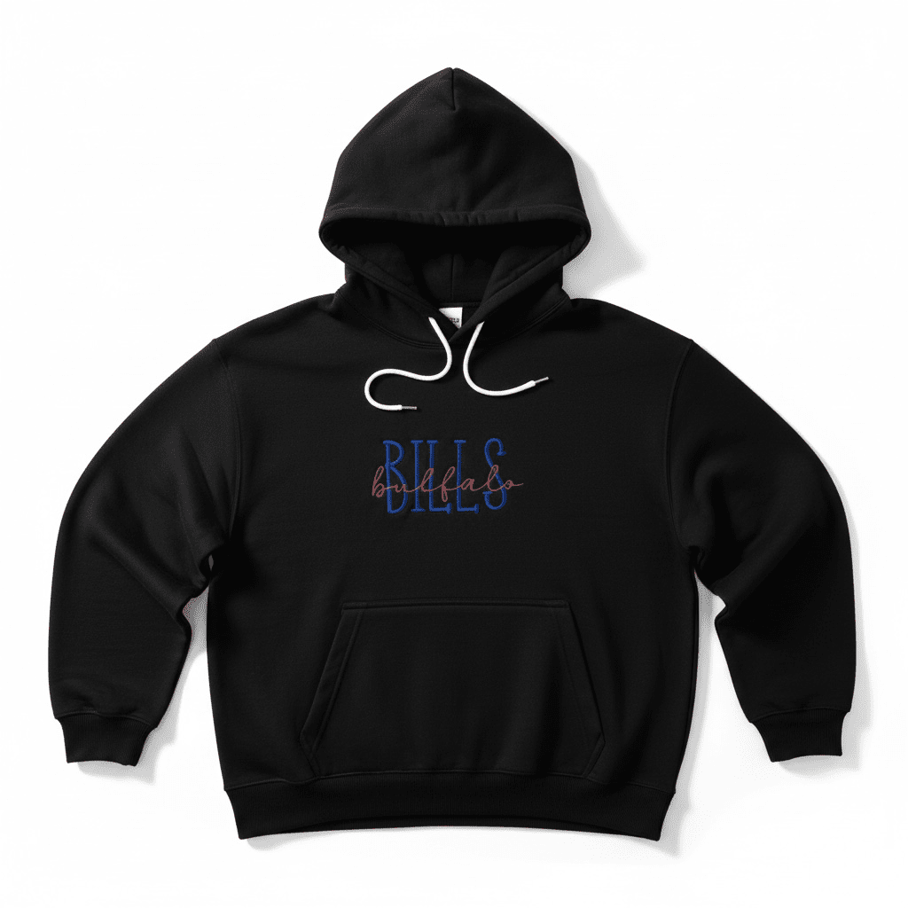 Buffalo over Bills w Bling String hoodie - Chandeliers Boutique ny