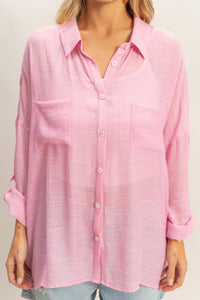 Button - down Blouse - Chandeliers Boutique ny