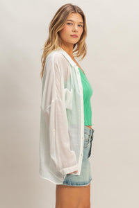 Button - down Blouse - Chandeliers Boutique ny