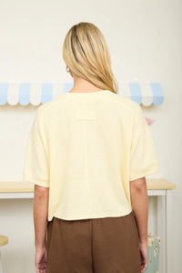 Button Down Knit Top - Chandeliers Boutique ny