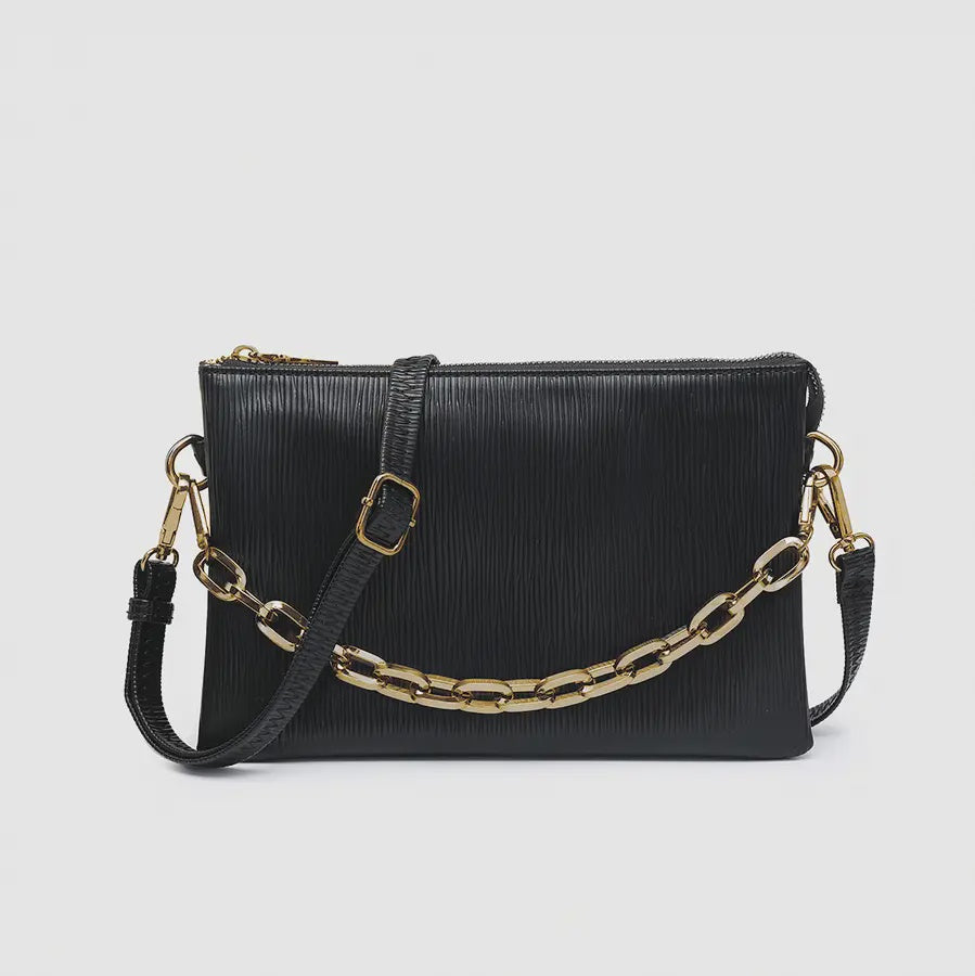 Izzy Textured Crossbody w/ Guitar Strap