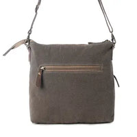 Wildprint Trail Vintage Crossbody Bag In Olive