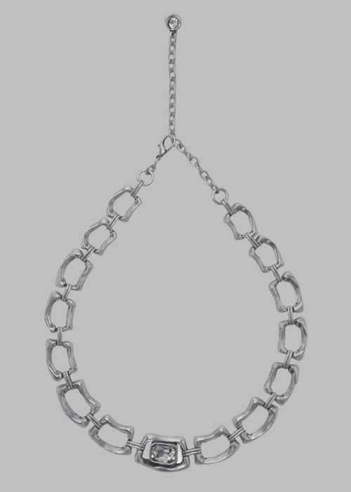 Castle Pewter Necklace - NN3508 - Chandeliers Boutique ny