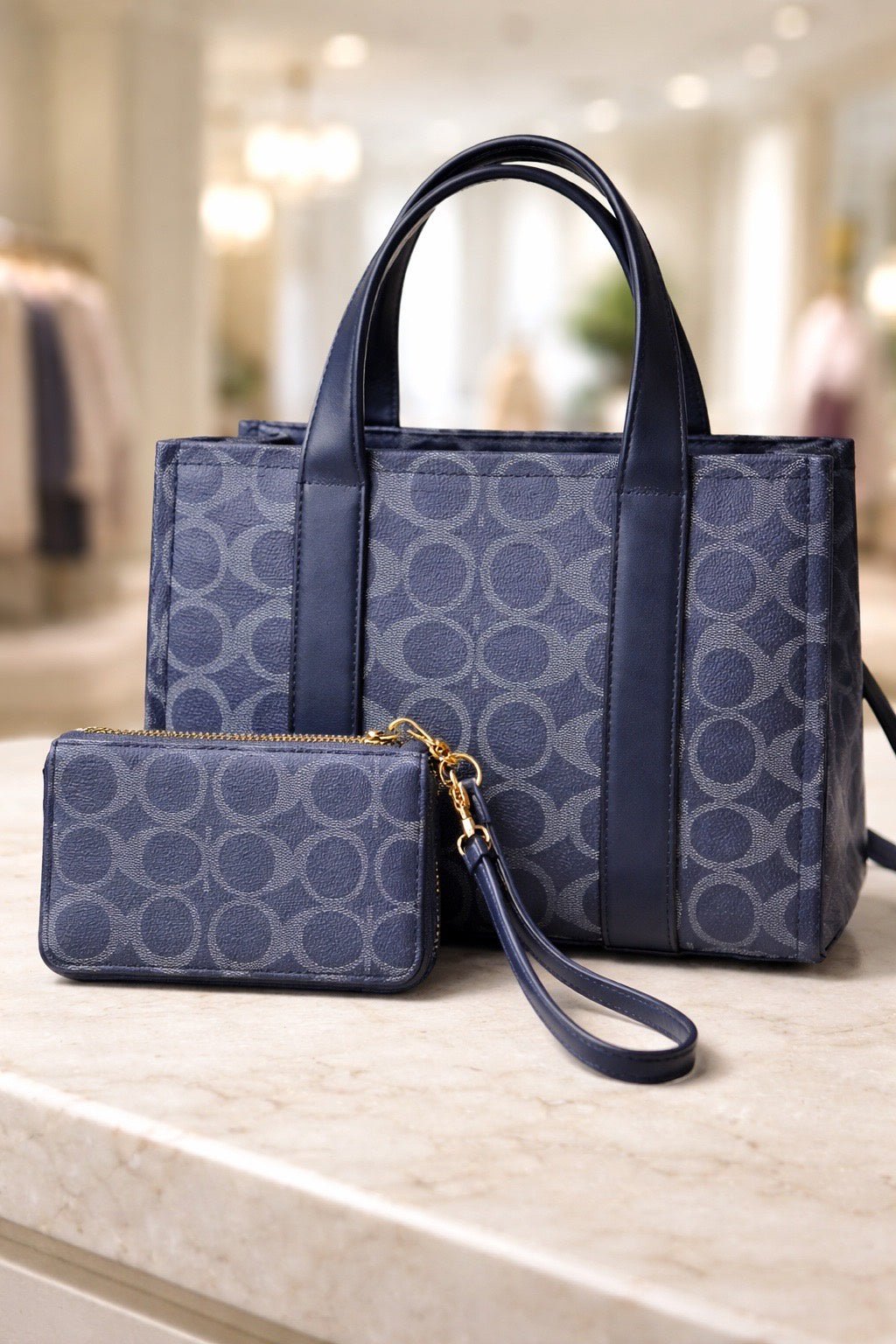 CC Tote w/ Wallet - Chandeliers Boutique ny